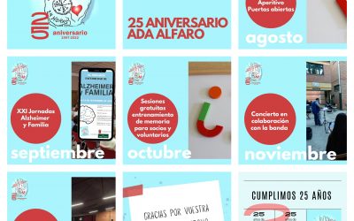 Calendario actividades 2022, 25º Aniversario