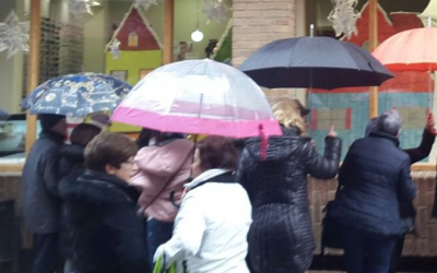 Visita escaparate Sandra Óptica