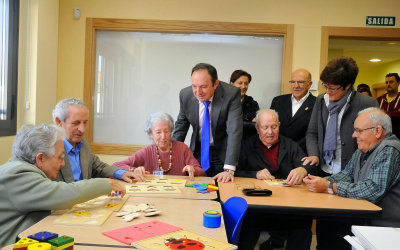 Visita de Pedro Sanz al centro